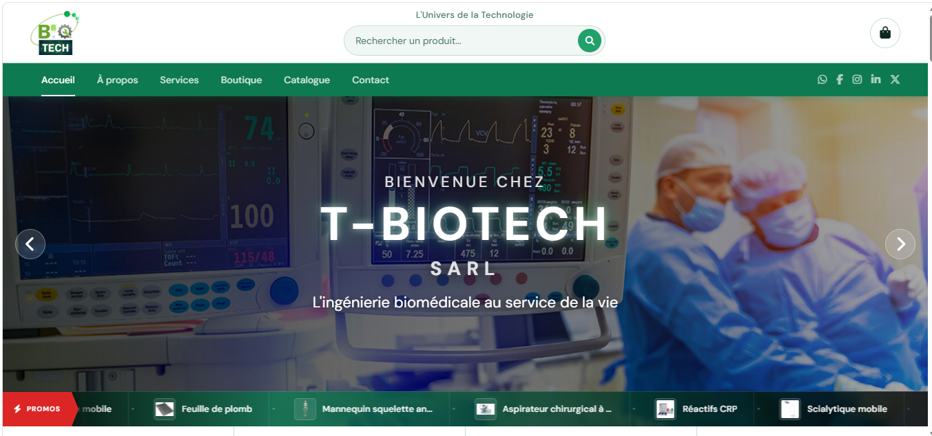 Site web T-Biotech